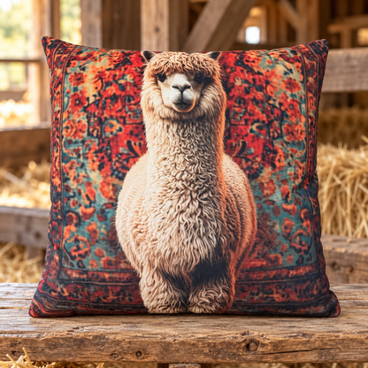 Alpaka Kissen Motiv Druck 45x45 cm