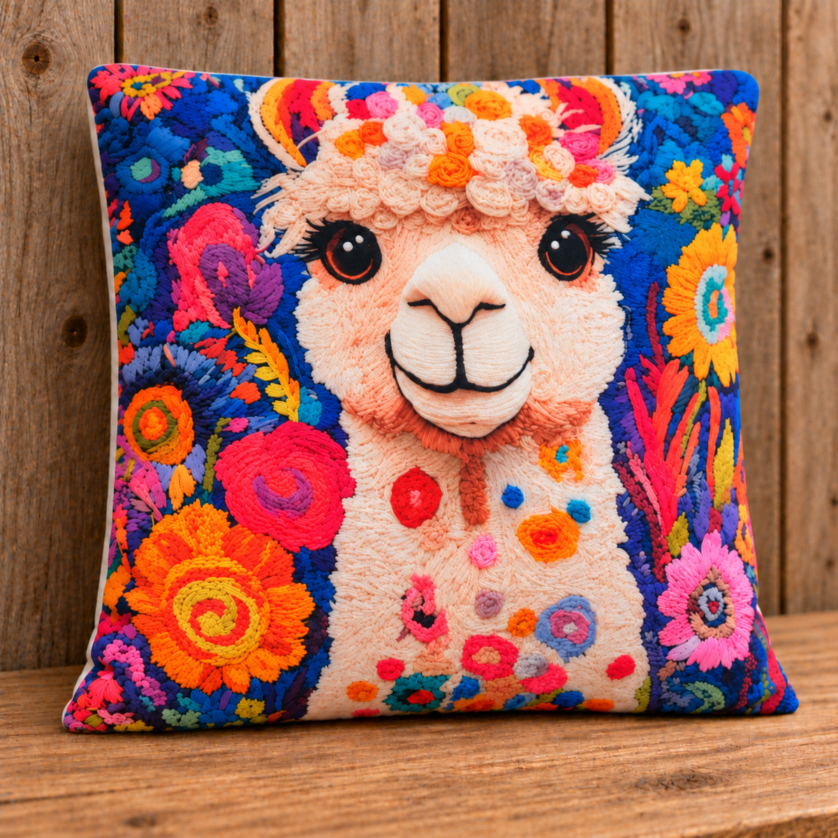 Alpaka Kissen 45x45 cm Motiv Druck