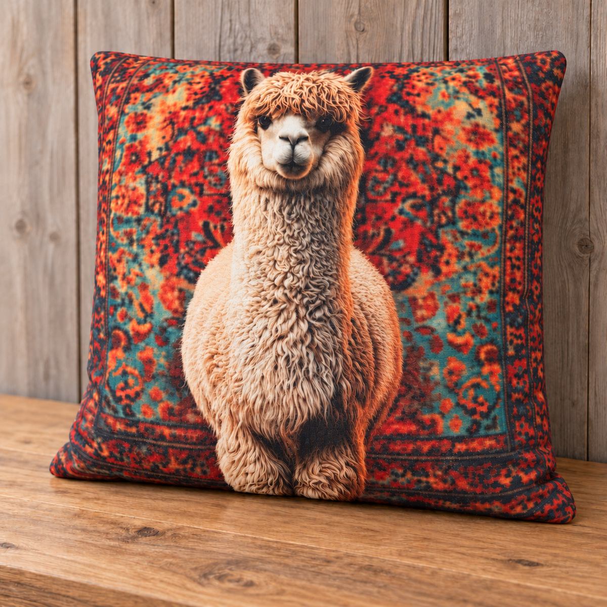 Alpaka Kissen 45x45 cm Motiv Druck