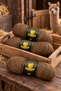 Alpaka Garn Coffee-Braun 100%