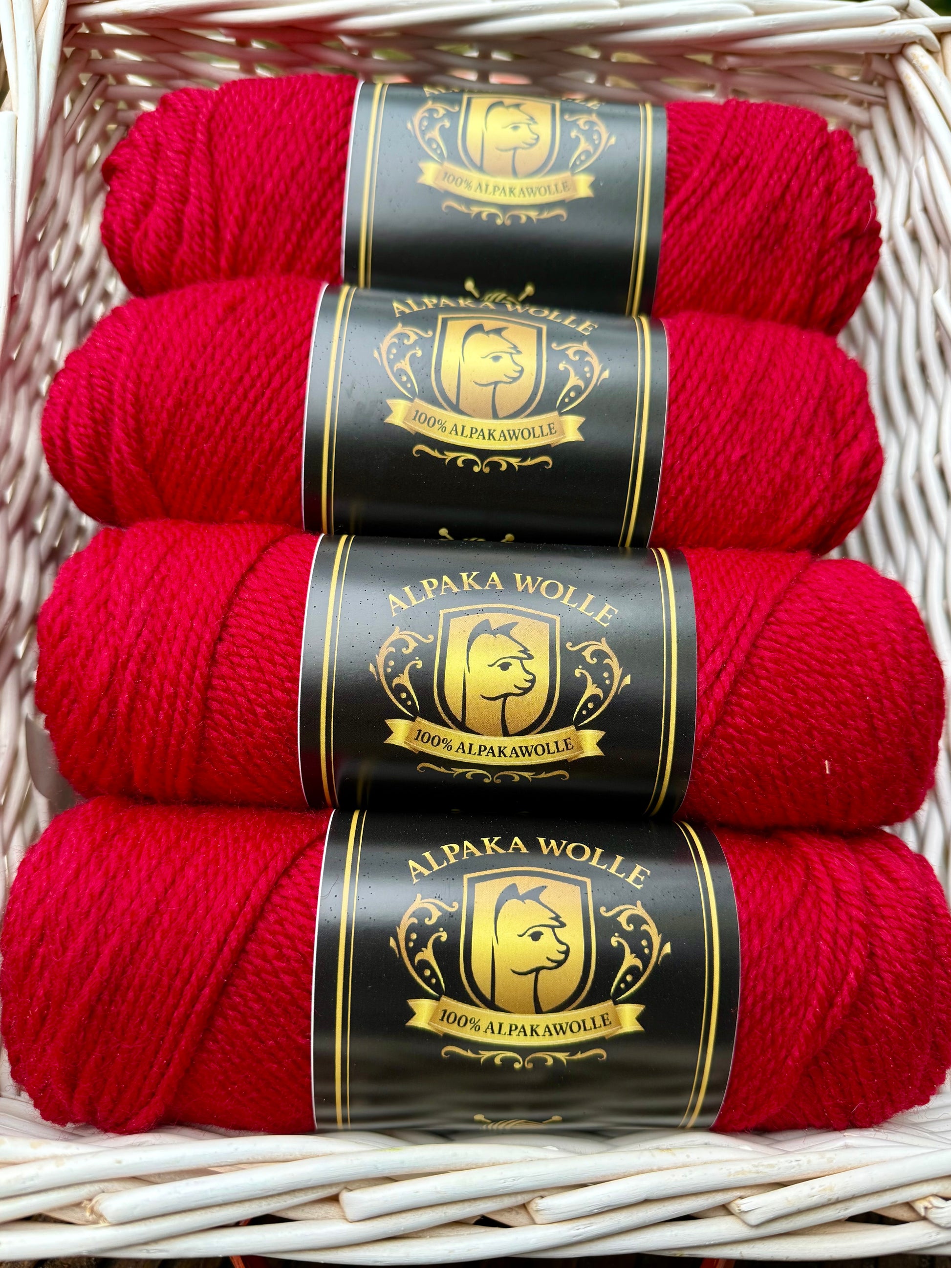 Alpaka Strickgarn 100% Bordeauxrot 100g